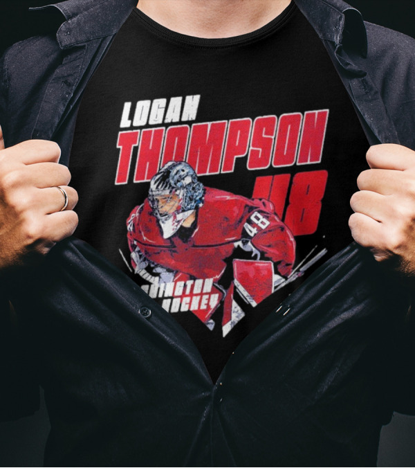 Logan Thompson Washington Hockey 48 Diamond Sports Graphic T-Shirt