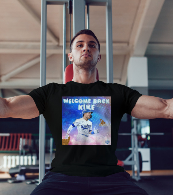 Los Angeles Dodgers Welcome Back Kike Hernández Two-Time Champion Celebration T-Shirt