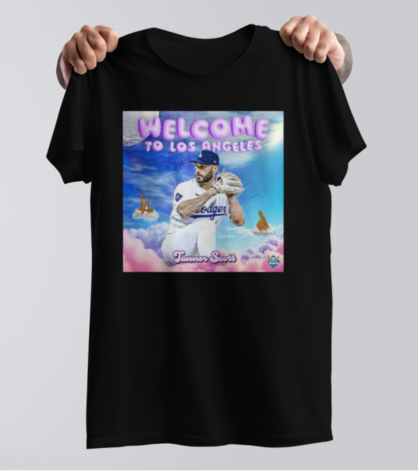 Los Angeles Dodgers Welcome Tanner Scott 2024 World Champions T-Shirt