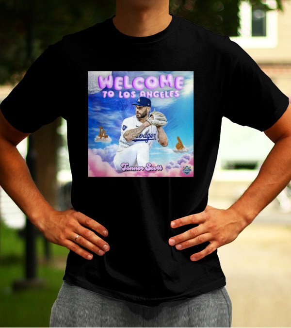 Los Angeles Dodgers Welcome Tanner Scott 2024 World Champions T-Shirt