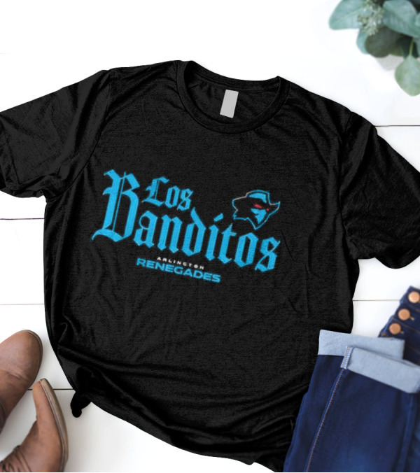 Los Banditos Arlington Renegades Texas Map Red Eyes T-Shirt