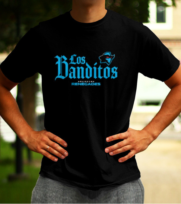 Los Banditos Arlington Renegades Texas Map Red Eyes T-Shirt