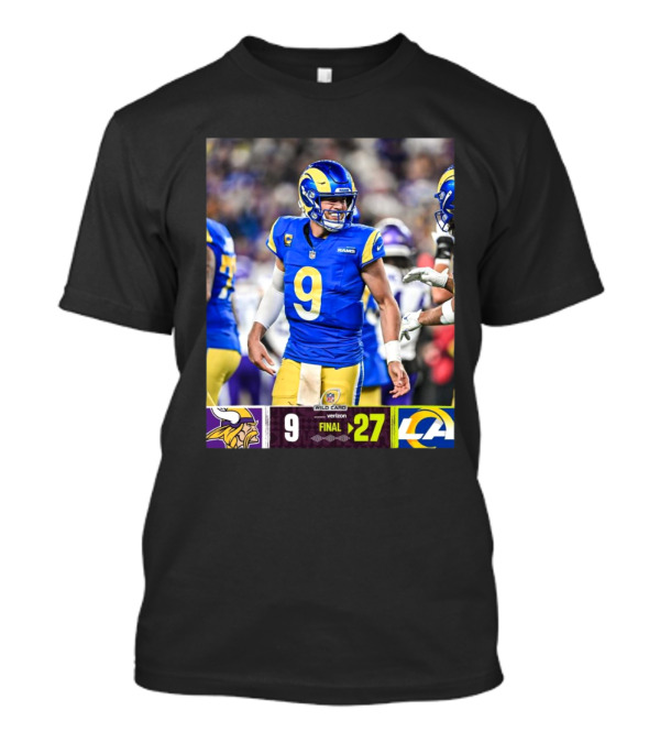 NFL Wild Card Matthew Stafford Los Angeles Rams 27-9 Victory Over Minnesota Vikings T-Shirt