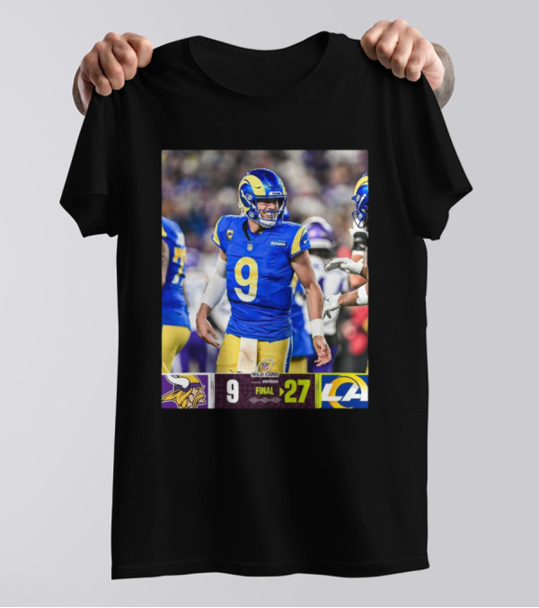 NFL Wild Card Matthew Stafford Los Angeles Rams 27-9 Victory Over Minnesota Vikings T-Shirt