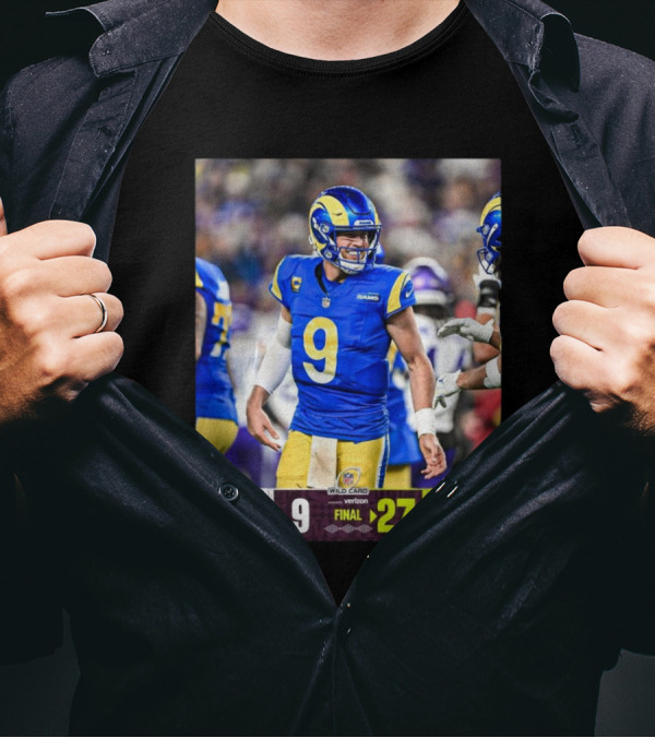 NFL Wild Card Matthew Stafford Los Angeles Rams 27-9 Victory Over Minnesota Vikings T-Shirt