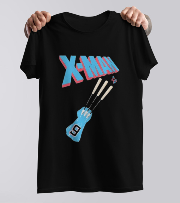 X-Man Miami Marlins Baseball Number 9 Batting Glove T-Shirt