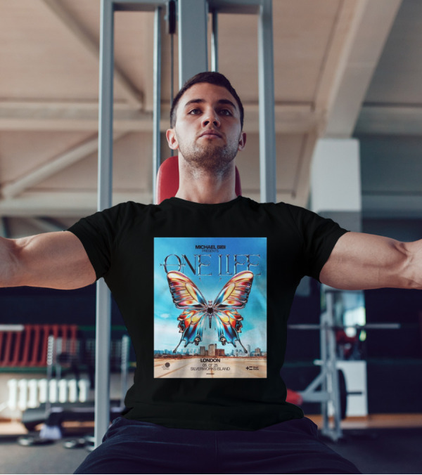 Michael Bibi Presents One Life London 05 07 2025 Butterfly Silverworks Island Royal Docks T-Shirt