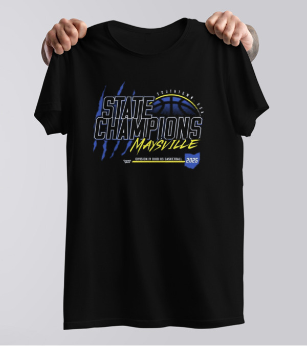 Maysville Panthers State Champions Division IV Ohio Basketball 2025 T-Shirt