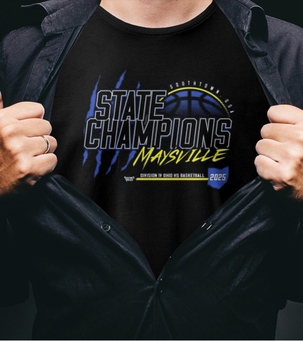 Maysville Panthers State Champions Division IV Ohio Basketball 2025 T-Shirt