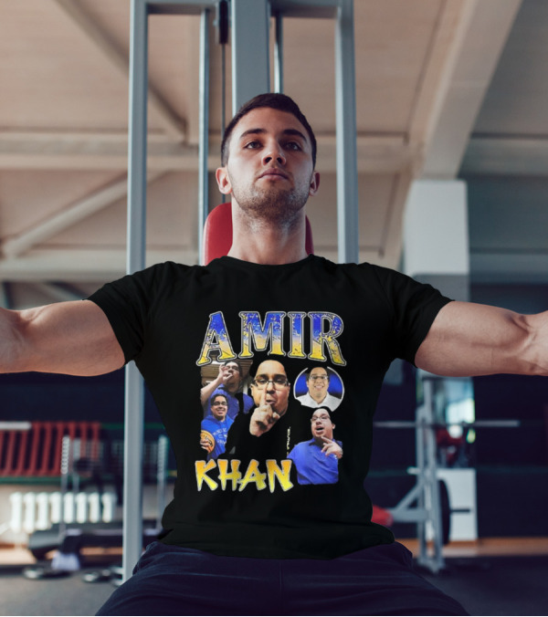 Amir Khan McNeese State University Blue And Gold Style T-Shirt