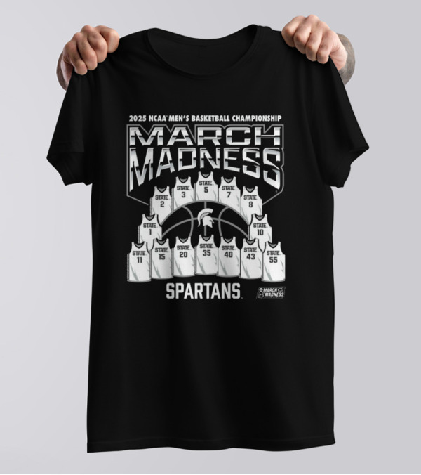 2025 NCAA Men's Basketball Championship March Madness Michigan State Spartans T-Shirt