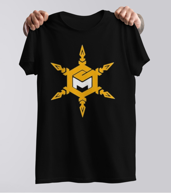 Mike Sainristil M Yellow Snowflake Emblem T-Shirt
