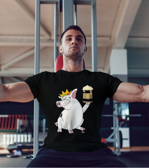 Merkimer Pig Cheers Crown Gildan Softstyle T-Shirt