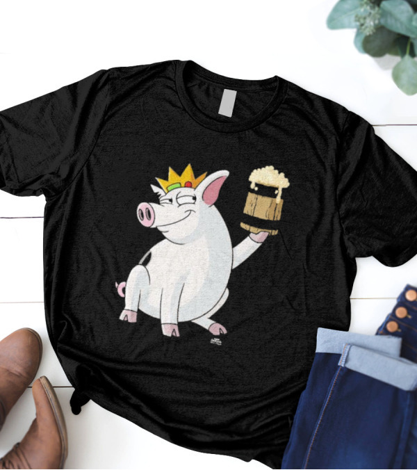 Merkimer Pig Cheers Crown Gildan Softstyle T-Shirt