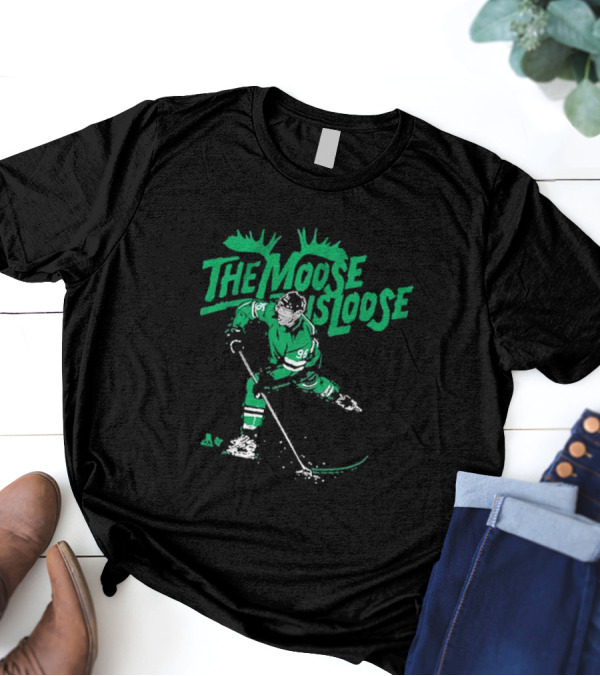 The Moose Is Loose Hockey Player Number 96 T-Shirt