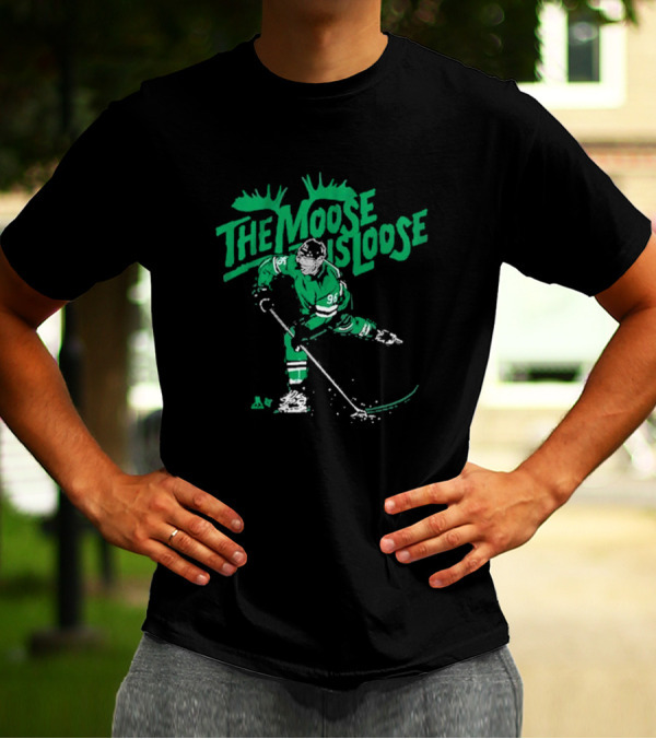 The Moose Is Loose Hockey Player Number 96 T-Shirt