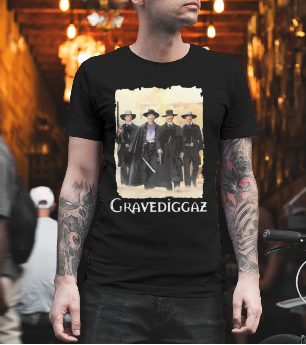 Methsyndicate Gravediggaz Tombstone Western Gunslingers T-Shirt