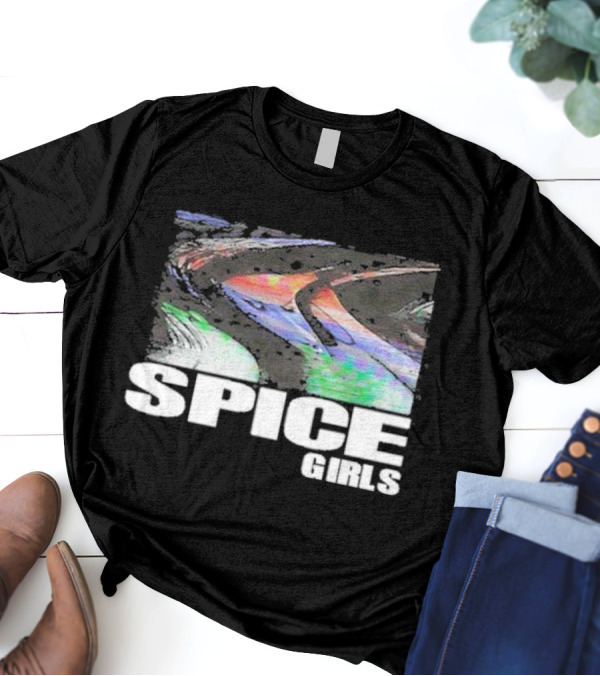 Methsyndicate Spice Girls Colorful Distorted Wave Aesthetic T-Shirt