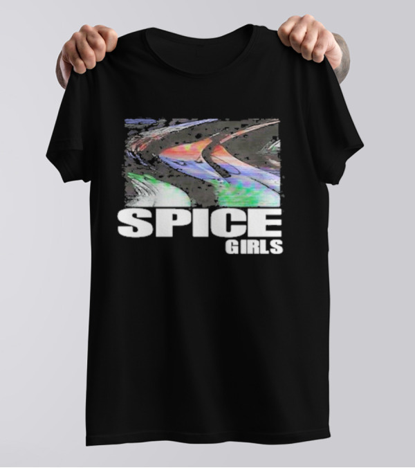 Methsyndicate Spice Girls Colorful Distorted Wave Aesthetic T-Shirt