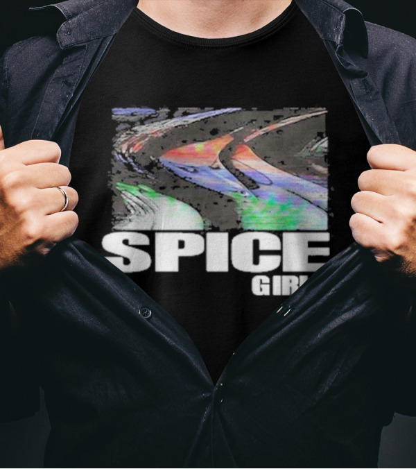 Methsyndicate Spice Girls Colorful Distorted Wave Aesthetic T-Shirt