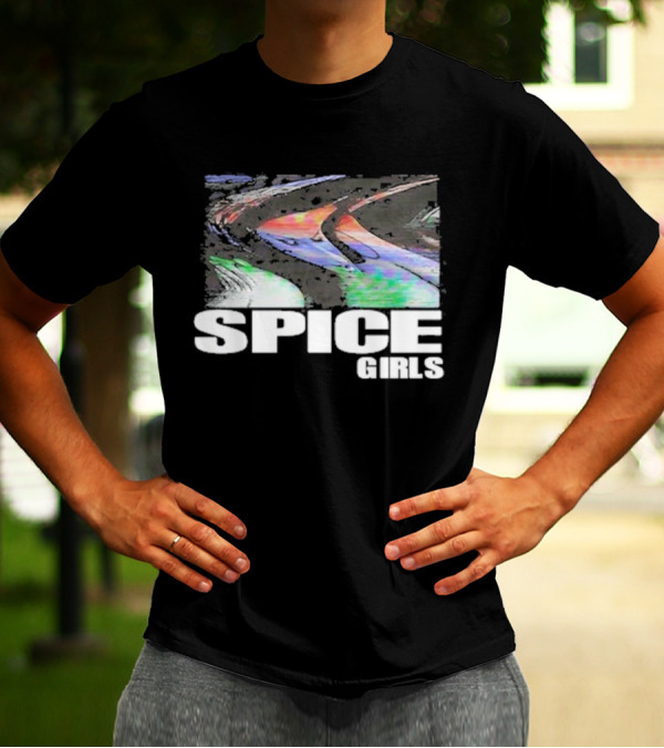 Methsyndicate Spice Girls Colorful Distorted Wave Aesthetic T-Shirt