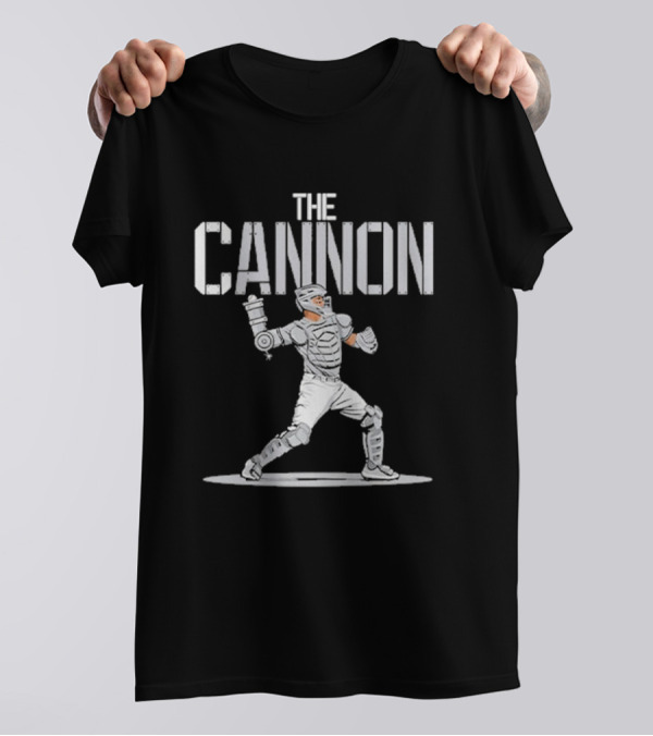 Mets Sean Manaea The Cannon Catcher Stance And Gear T-Shirt