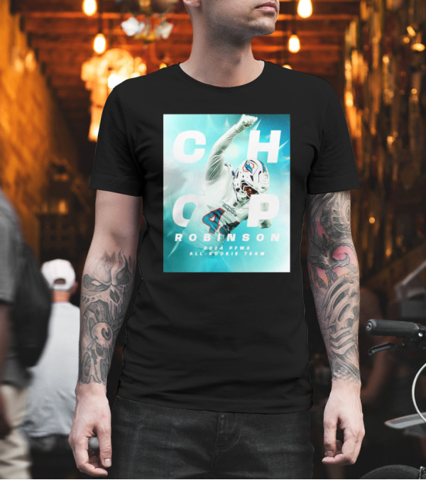 Miami Dolphins Chop Robinson 2024 PFWA All-Rookie Team T-Shirt
