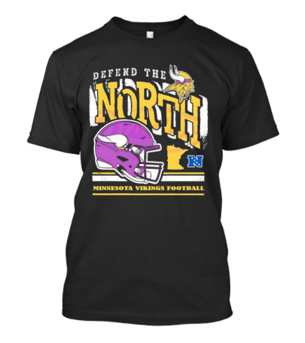Defend The North Minnesota Vikings Football Vintage Helmet T-Shirt