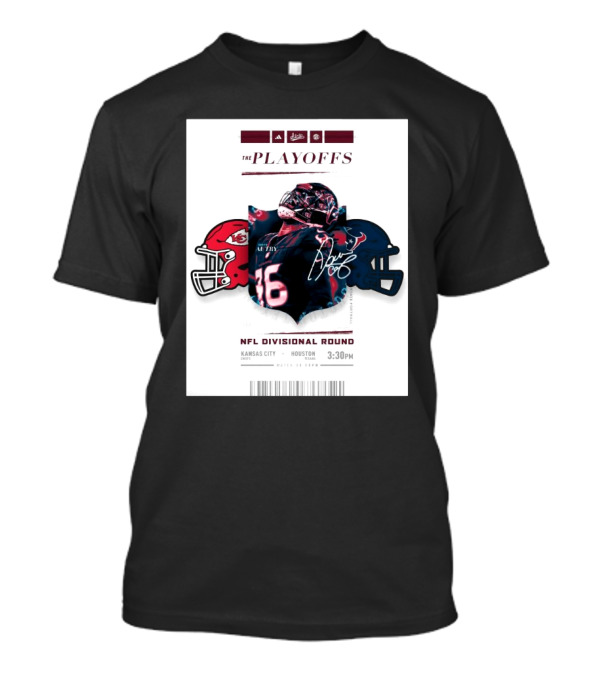 Mississippi State The Playoffs NFL Divisional Round Denico Autry Kansas City Chiefs Houston Texans Signature NFL Matchup 3:30 PM T-Shirt