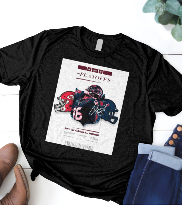 Mississippi State The Playoffs NFL Divisional Round Denico Autry Kansas City Chiefs Houston Texans Signature NFL Matchup 3:30 PM T-Shirt