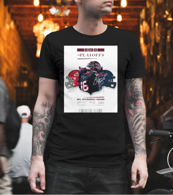 Mississippi State The Playoffs NFL Divisional Round Denico Autry Kansas City Chiefs Houston Texans Signature NFL Matchup 3:30 PM T-Shirt