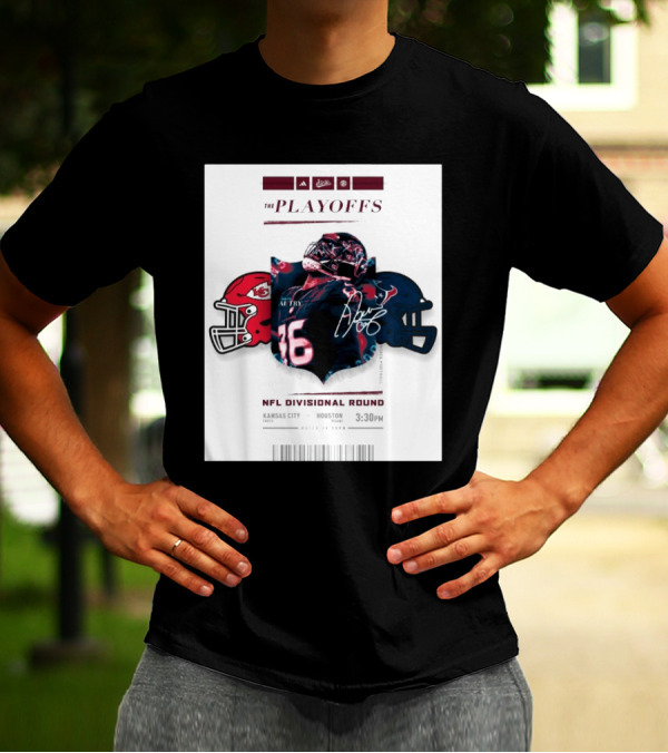 Mississippi State The Playoffs NFL Divisional Round Denico Autry Kansas City Chiefs Houston Texans Signature NFL Matchup 3:30 PM T-Shirt
