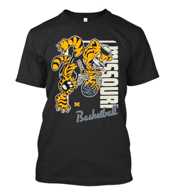 Missouri Tigers Basketball Final Four 2025 Comfort Colors Mascot Dunk T-Shirt