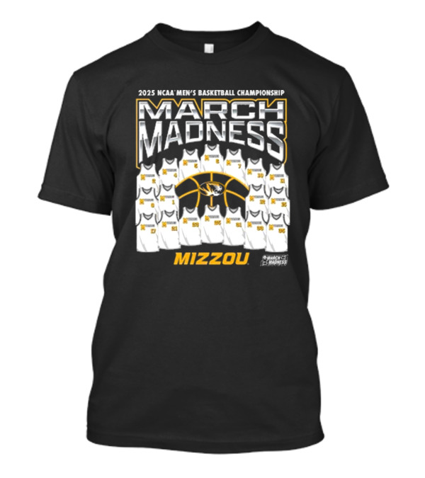 2025 NCAA Men's Basketball Championship March Madness Mizzou Tigers T-Shirt