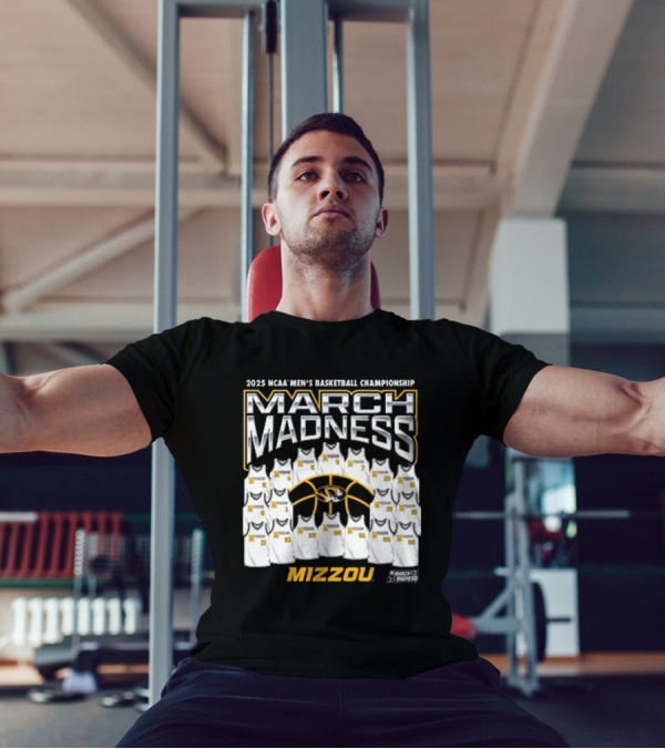 2025 NCAA Men's Basketball Championship March Madness Mizzou Tigers T-Shirt