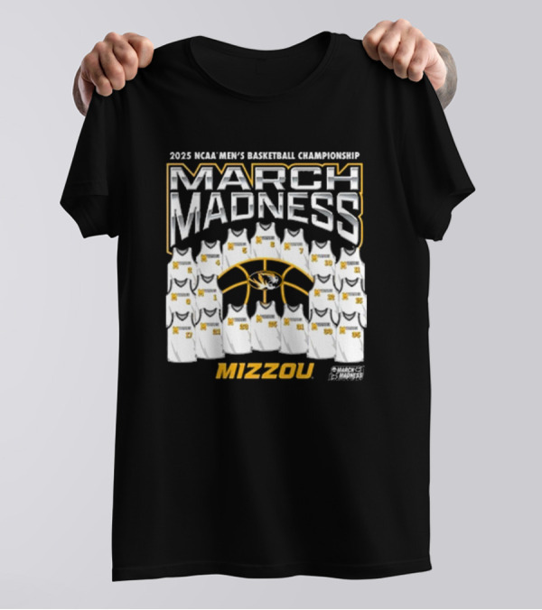 2025 NCAA Men's Basketball Championship March Madness Mizzou Tigers T-Shirt