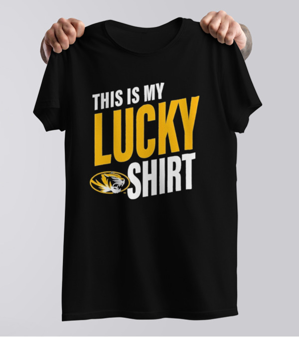 Missouri Tigers This Is My Lucky Mizzou Football T-Shirt