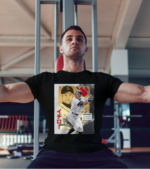 Ichiro Suzuki Seattle Mariners First Japanese-Born Player Elected To Baseball Hall Of Fame Red Sun T-Shirt