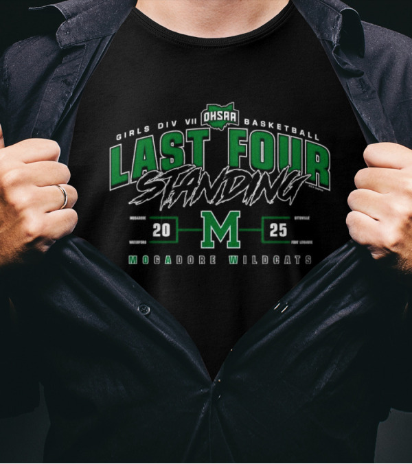 Mogadore Wildcats 2025 OHSAA Girls Division VII Basketball Last Four Standing M T-Shirt