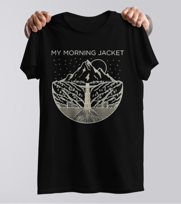 My Morning Jacket Gorge Mountain Starry Night T-Shirt