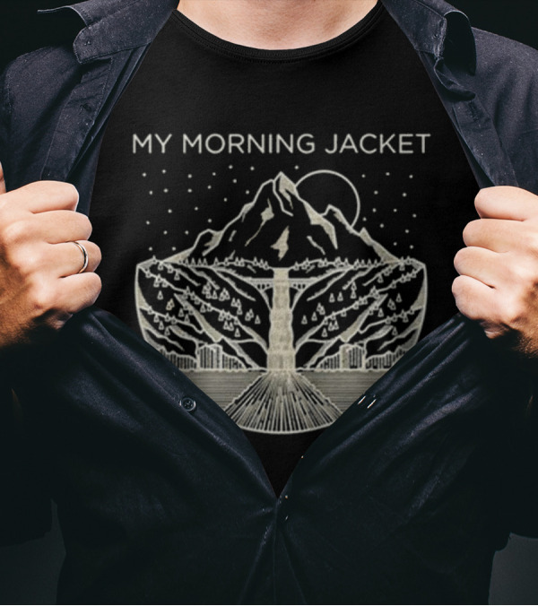 My Morning Jacket Gorge Mountain Starry Night T-Shirt