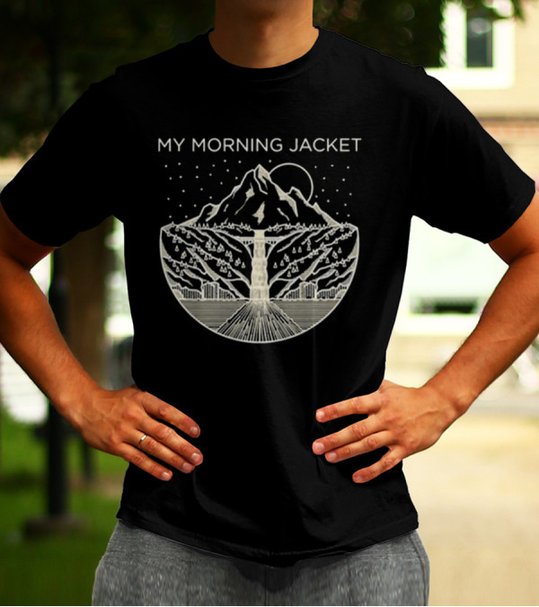 My Morning Jacket Gorge Mountain Starry Night T-Shirt
