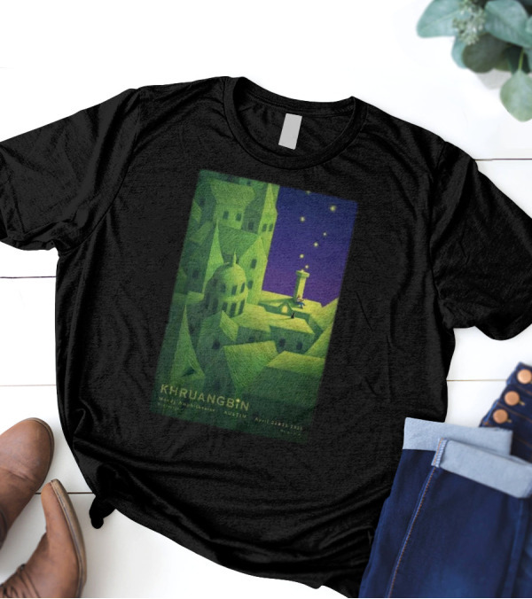 Khruangbin Moody Amphitheater Austin April 22 23 2025 Murugi Kim Artwork T-Shirt
