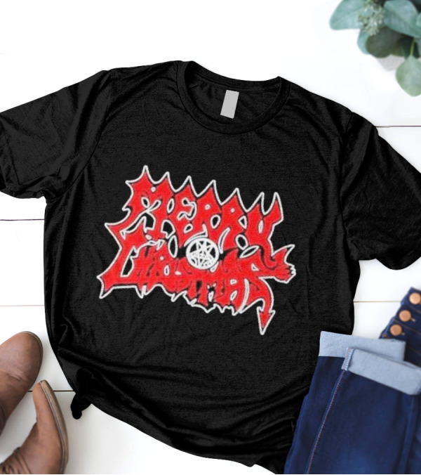 Merry Christmas Devil Pentagram Morbid Xmas T-Shirt