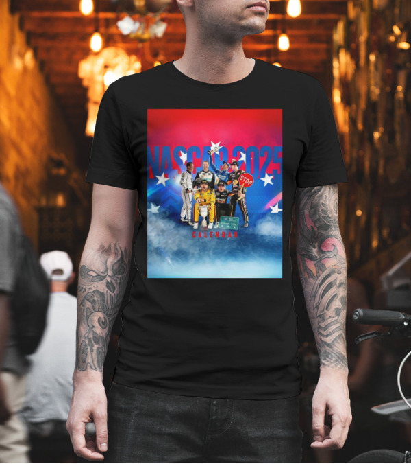 NASCAR 2025 West Ryan Expy Chicago Loop Calendar Racing Champions T-Shirt
