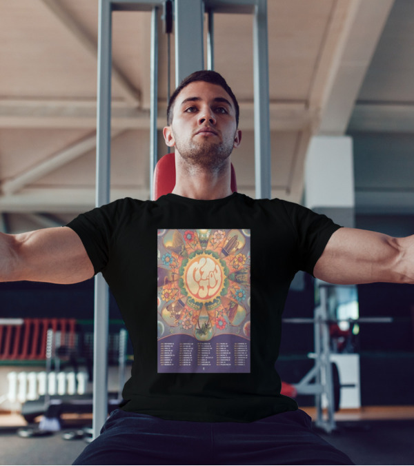 Mt. Joy Colorful Floral 2024 Tour Dates Pattern T-Shirt