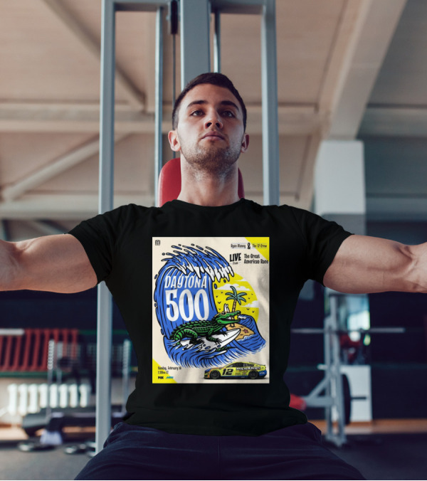 NASCAR Ryan Blaney The 12 Crew Daytona 500 Live From The Great American Race February 16 Sunday 1:30PM ET FOX T-Shirt