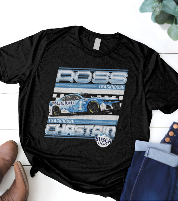 Ross Chastain Trackhouse Busch Light Racing Car 2025 T-Shirt