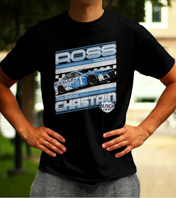 Ross Chastain Trackhouse Busch Light Racing Car 2025 T-Shirt