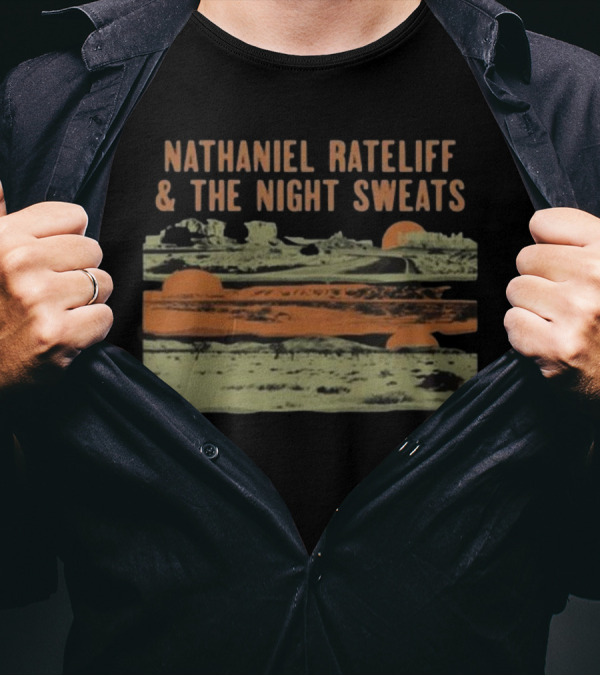 Nathaniel Rateliff And The Night Sweats Tour Desert Landscape Art 2025 T-Shirt